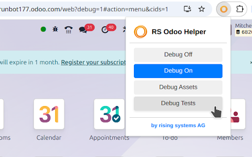 rising systems Odoo helper