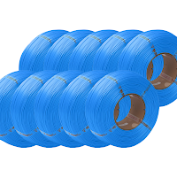 Bambu Lab Turquoise  PLA Filament Refill 10 Pack - 1.75mm (1kg)