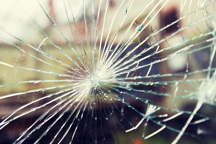 The march was briefly halted as the damage was assessed. Stock photo.