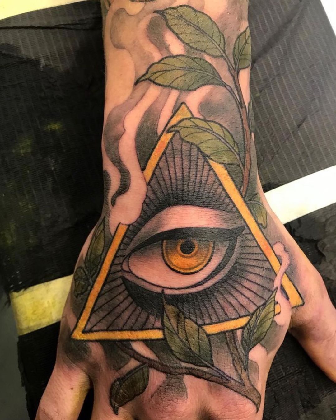 Neotraditional Eye Tattoo