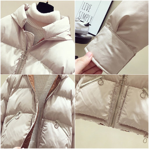 Title 2, Autumn and winter loose hooded small padded jacket