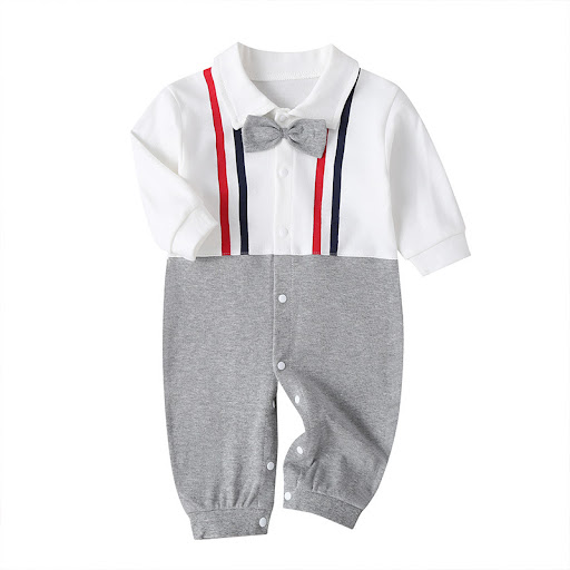 Title 8, Newborn cotton long sleeve bodysuit crawler, so...