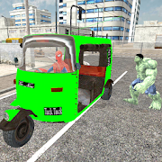 Spider Hero Tuk Tuk Rikshaw drift Parking 1.0 Icon