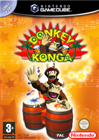 Donkey Konga - Nintendo Gamecube - PAL/EUR/SWD (SE/DK Manual) - Complete (CIB)