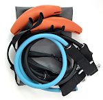 Orange latex tube set