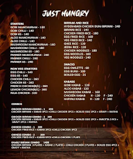 Just Hungry menu 1