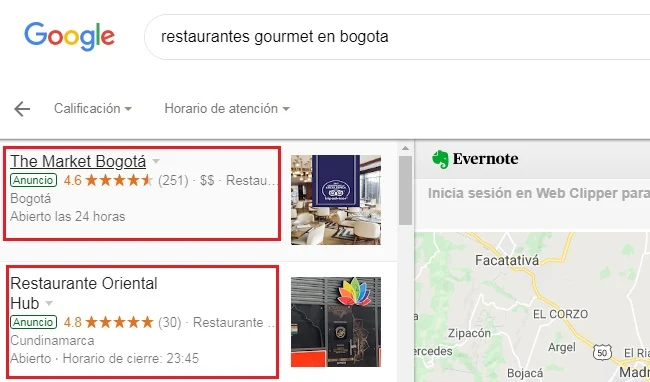 restaurantes gourmet en Bogota - Google Maps