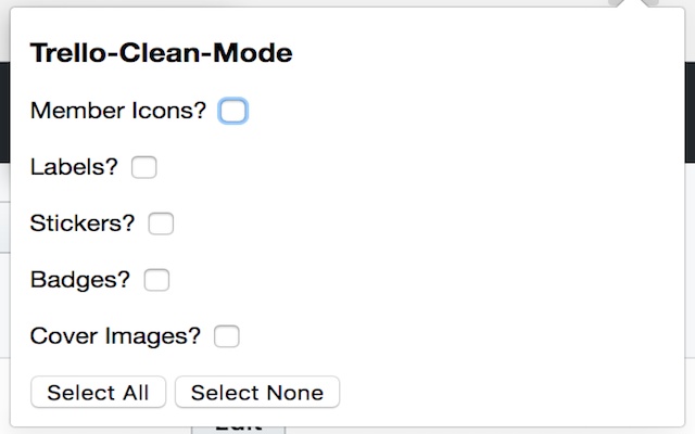 Trello Clean Mode