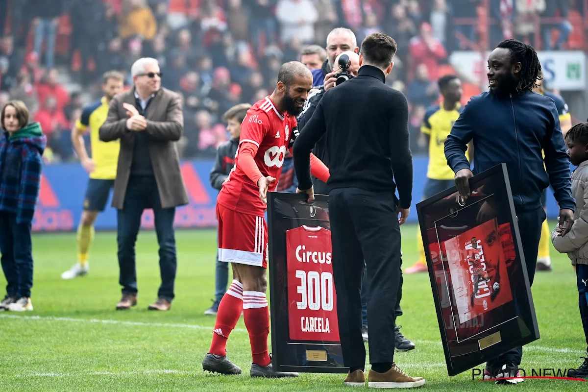 📷 Mehdi Carcela mis à l'honneur pour sa dernière à Sclessin 