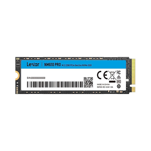 Ổ cứng SSD LEXAR NM610 Pro M.2 2280 PCIe G3x4 NVMe 500GB (LNM610P500G-RNNNG)