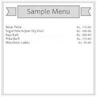 Santosh Sweets menu 1