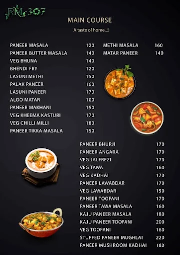 RM-307 Pure Veg Family Restaurant menu 