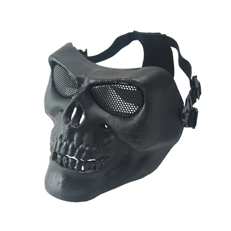 Masque de protection facial CS extérieur tête de mort pour activités en extérieur, paintball et airsoft Protection efficace, respirant et design terrifiant