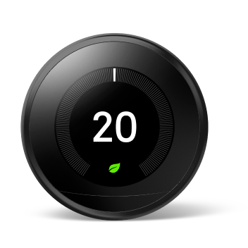 Image of Choose your Nest Learning Thermostat in Black colour.