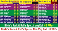 Bhole's Rock And Rolls menu 3