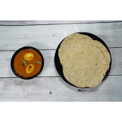 4 Chapati With Egg Curry