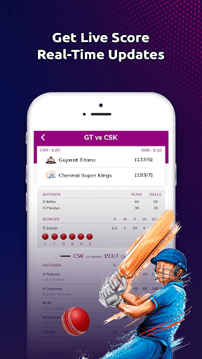 Screenshot IPL Live Cricket Cinema Score