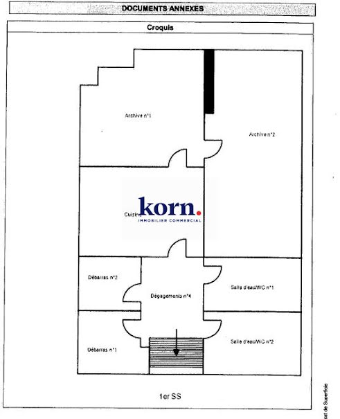 Location  locaux professionnels  283 m² à Paris 19ème (75019), 6 833 €