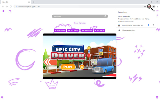 Epic City Driver Game New Tab