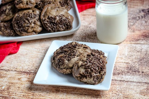 Dark Chocolate Truffle Cookies