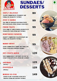 San's Ice Cream Parlour menu 2