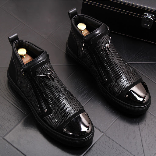 Title 1, Fashionable High Top Casual Shoes with Inner He...