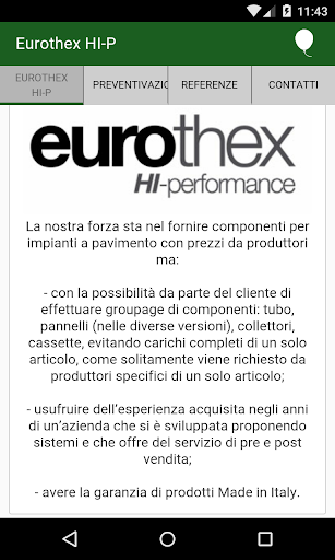 Eurothex Preventivazione