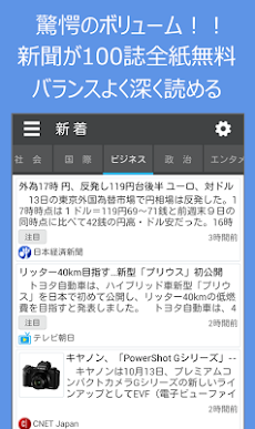 圏外サクサクで全紙無料のニュースがどこでも読める―深読み新聞のおすすめ画像1