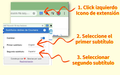 Subtítulos dobles de Coursera - Traductora de subtítulos