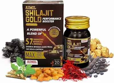Aimil Shilajit Gold Performance Booster Cap 1x20