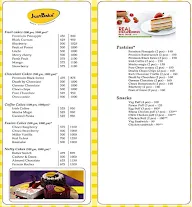 Just Bake menu 1