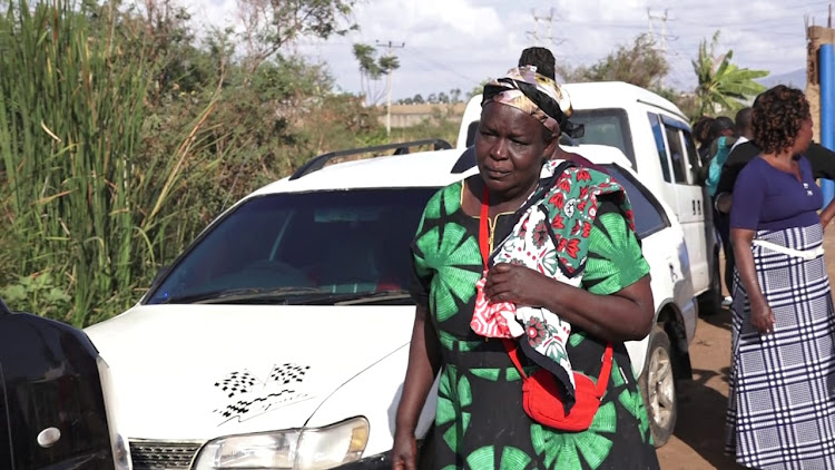 Consolata Orao, mother to Caleb Otieno who died when he fell into a boiler at a Thika steel mill.