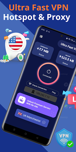 Screenshot Ultra Fast VPN Hotspot & Proxy