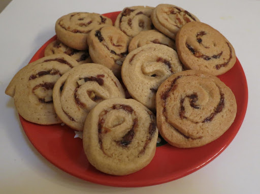 Delicious bits of dates and walnuts all rolled up into a cookie.