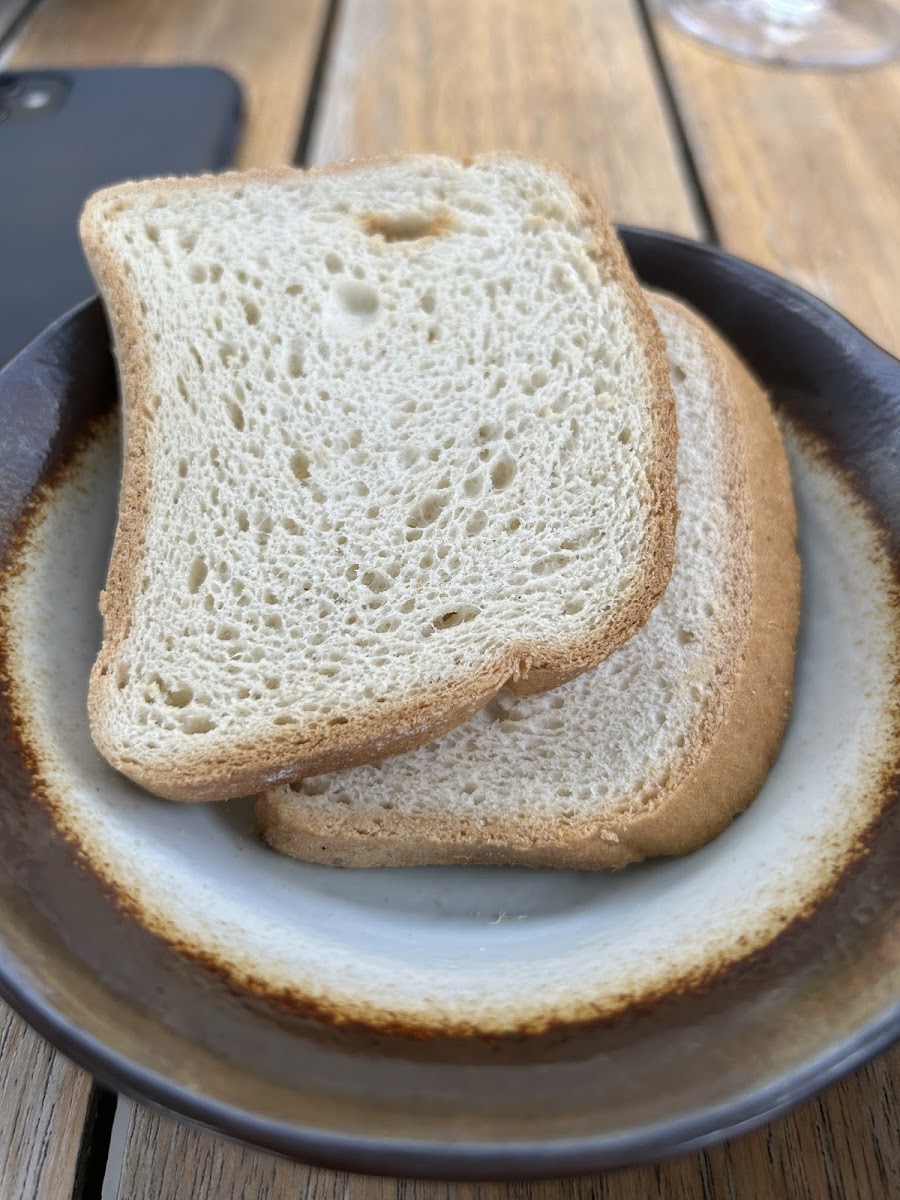 Toasted glutenfree bread