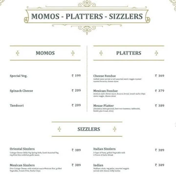 Novelchef Cafe & Lounge menu 