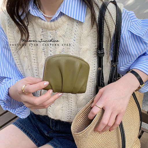 Title 4, Womens Ruffle Simple Cute And Compact Wallet, ...