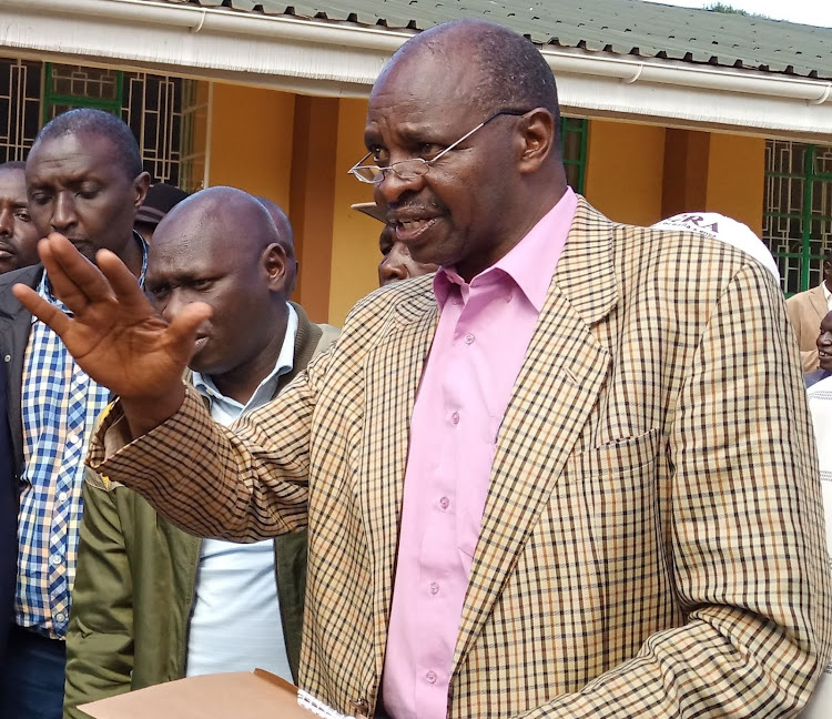 Newly appointed director of the Kenya Seed Company Kipkorir Menjo in Eldoret on February 20, 2020