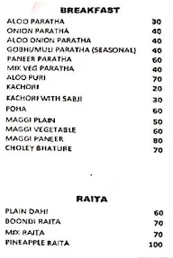 Sadguru Dosa Corner menu 2