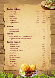 Charu's Kichan &  Fast Food menu 4