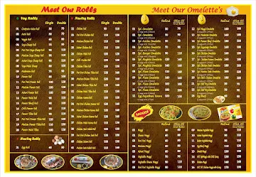 Kati Roll Cottage menu 