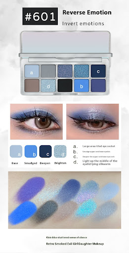 Title 3, Ten Color Eyeshadow Palette Matte Thin and Glit...