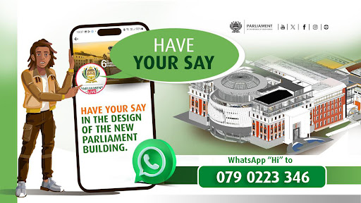 The WhatsApp chatbot for the public to have their say on the reconstruction and modernisation of Parliament.