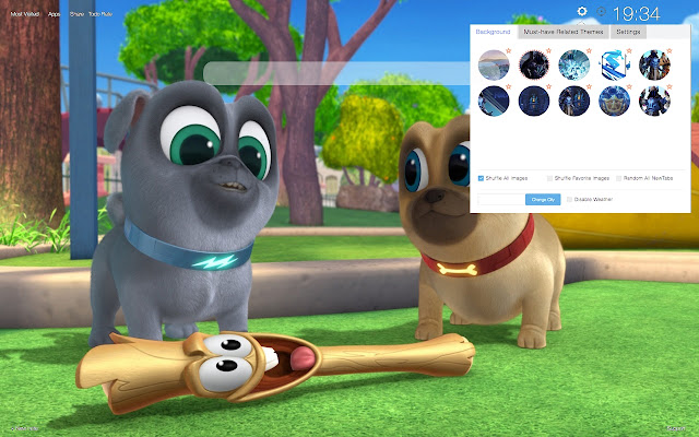 Puppy Dog Pals HD Wallpapers New Tab