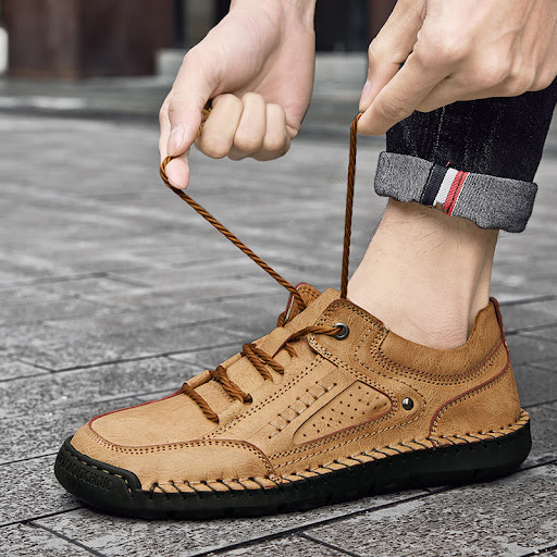Title 27, Mens Toe Shape Leather Casual Shoes – Comforta...