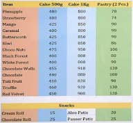 Delhi Cake Wala menu 1