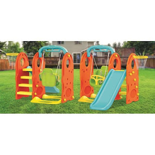 Игровой комплекс с горкой кольцом и качелями 4 в 1 Dolu за 14 300 руб.