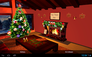 3D Christmas fireplace Screenshot