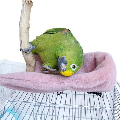Pet Bird Bed Flannel Peony Starling Bird Nest Parrot Warm Cotton Nest Bird Tent Windshield Corner Hiding Nest Cotton Ham