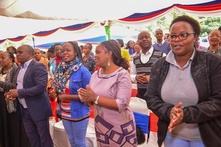 Tutors during the launch of a health workshop meant to sensitise teachers drawn from across the country on dealing with medical emergencies among learners at the Karen Hospital in Nairobi on March 15, 2024.